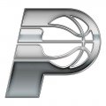 Indiana Pacers Silver Logo Sticker Heat Transfer