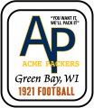 Green Bay Packers 1921 Primary Logo decal sticker