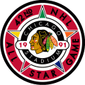 NHL All-Star Game 1990-1991 Logo decal sticker
