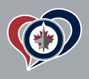 Winnipeg Jets Heart Logo decal sticker