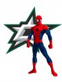 Dallas Stars Spider Man Logo Sticker Heat Transfer