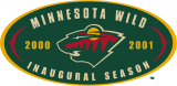 Minnesota Wild 2000 01 Anniversary Logo decal sticker