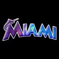 Galaxy Miami Marlins Logo Sticker Heat Transfer