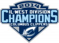 Columbus Clippers 2014 Champion Logo Sticker Heat Transfer
