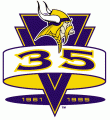 Minnesota Vikings 1995 Anniversary Logo Sticker Heat Transfer