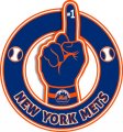 Number One Hand New York Mets logo Sticker Heat Transfer