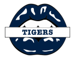 Detroit Tigers Lips Logo Sticker Heat Transfer