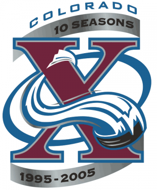 Colorado Avalanche 2005 06 Anniversary Logo decal sticker