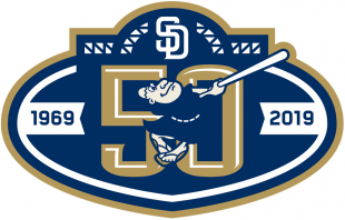 San Diego Padres 2019 Anniversary Logo 02 decal sticker