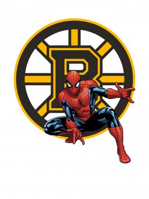 Boston Bruins Spider Man Logo decal sticker