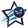 Charlotte Hornets Basketball Goal Star logo Sticker Heat Transfer