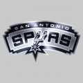 San Antonio Spurs Stainless steel logo decal sticker