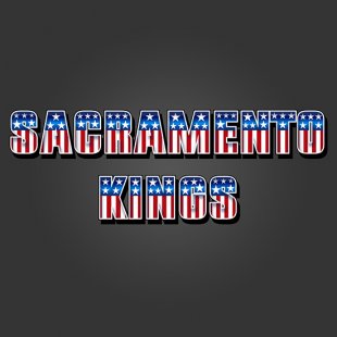 Sacramento Kings American Captain Logo decal sticker
