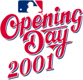 MLB Opening Day 2001 Logo decal sticker