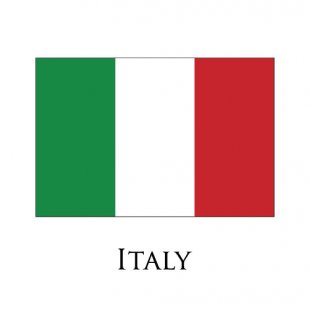 Italy flag logo Sticker Heat Transfer