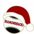 Arizona Diamondbacks Baseball Christmas hat logo decal sticker