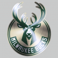 Milwaukee Bucks Stainless steel logo Sticker Heat Transfer