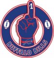 Number One Hand Buffalo Bills logo decal sticker