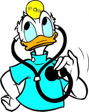 Donald Duck Logo 51 Sticker Heat Transfer