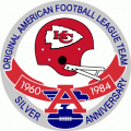 Kansas City Chiefs 1984 Anniversary Logo Sticker Heat Transfer