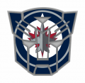 Autobots Winnipeg Jets logo Sticker Heat Transfer