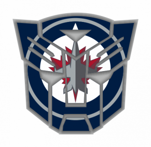 Autobots Winnipeg Jets logo decal sticker