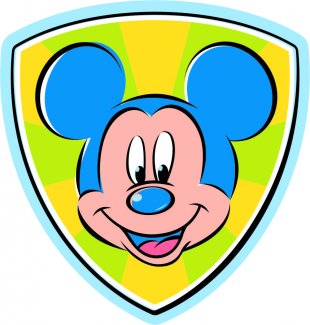 Mickey Mouse Logo 35 Sticker Heat Transfer