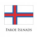 Faroe Islands flag logo Sticker Heat Transfer