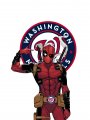 Washington Nationals Deadpool Logo Sticker Heat Transfer
