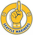Number One Hand Seattle Mariners logo Sticker Heat Transfer