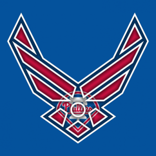 Airforce Philadelphia Phillies Logo Sticker Heat Transfer