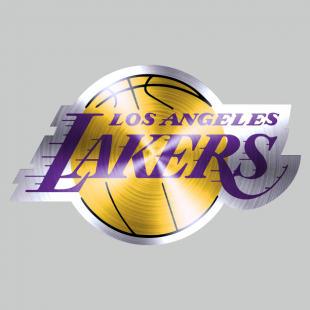 Los Angeles Lakers Stainless steel logo Sticker Heat Transfer