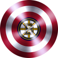 Captain American Shield With Boston Bruins Logo decal sticker