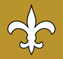 New Orleans Saints 1976-1999 Alt on Dark Logo Sticker Heat Transfer