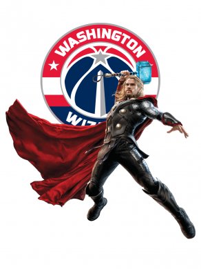 Washington Wizards Thor Logo decal sticker