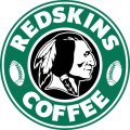 Washington Redskins starbucks coffee logo decal sticker