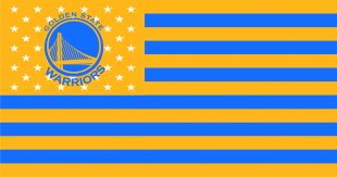 Golden State Warriors Flag001 logo decal sticker