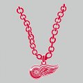 Detroit Red Wings Necklace logo Sticker Heat Transfer