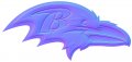 Baltimore Rravens Colorful Embossed Logo decal sticker