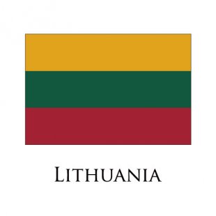 Lithuania flag logo Sticker Heat Transfer