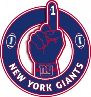 Number One Hand New York Giants logo Sticker Heat Transfer