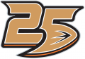 Anaheim Ducks 2018 19 Anniversary Logo Sticker Heat Transfer