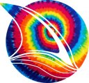 San Jose Sharks rainbow spiral tie-dye logo decal sticker