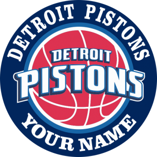 Detroit Pistons custom logo Customized Logo Sticker Heat Transfer