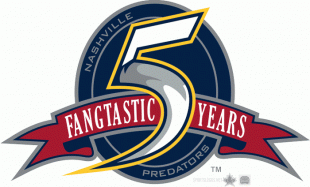 Nashville Predators 2002 03 Anniversary Logo Sticker Heat Transfer