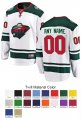 Minnesota Wild Custom Letter and Number Kits for Away Jersey Material Twill