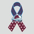 Colorado Avalanche Ribbon American Flag logo Sticker Heat Transfer