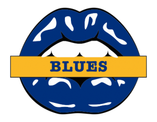 St. Louis Blues Lips Logo Sticker Heat Transfer