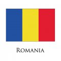 Romania flag logo decal sticker