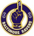Number One Hand Baltimore Ravens logo decal sticker